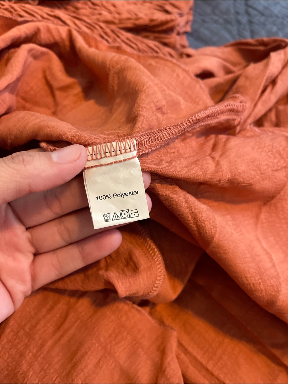 Off-Shoulder Ruffle Maxi Dress - Orange - Picture 4 of 4